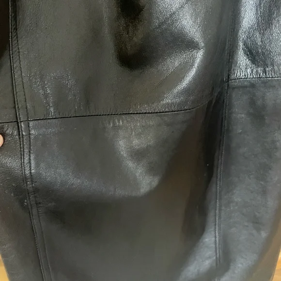 SALE📍📍📍Neto lambskin leather overcoat size small - Picture 6 of 7